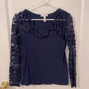 Blue Lace Long Sleeve